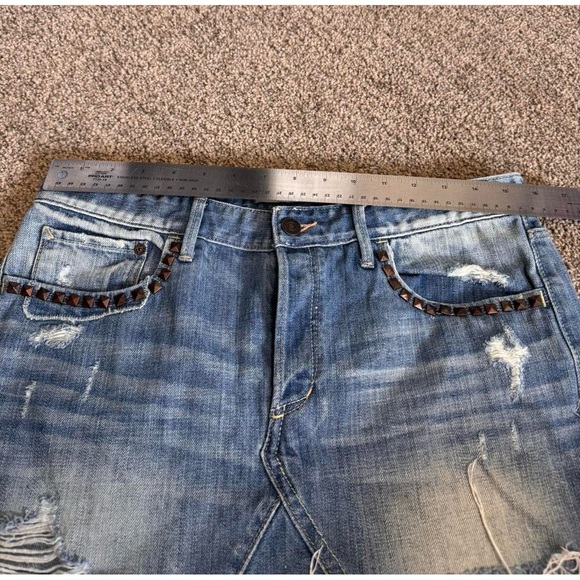 Abercrombie & Fitch Denim Studded Mini Skirt - Picture 6 of 7